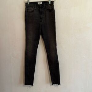 FRAME Denim  Gray High Rise Skinny Leg Jeans  Size 27